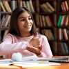 Girl using sign language