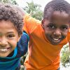 Group of children smiling