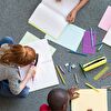 Kids drawing on the ground